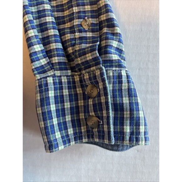 Roper Blue Plaid Men’s Western Cowboy Shirt XXL Button Down Pockets Logo Cotton - Picture 6 of 10